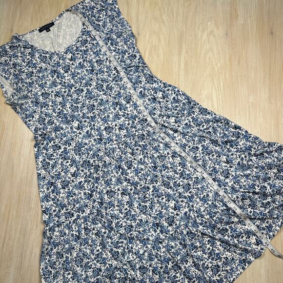 Tommy Hilfiger Floral Print Midi Casual Summer Preppy Coastal T-Shirt Dress XL - Picture 10 of 16